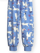 Kinder - Bündchen-Pyjama aus 100% Baumwolle in Violett, Gemustert aus Serie Toddlers Dog von CALIDA, Vorderansicht, Weißer Hintergrund