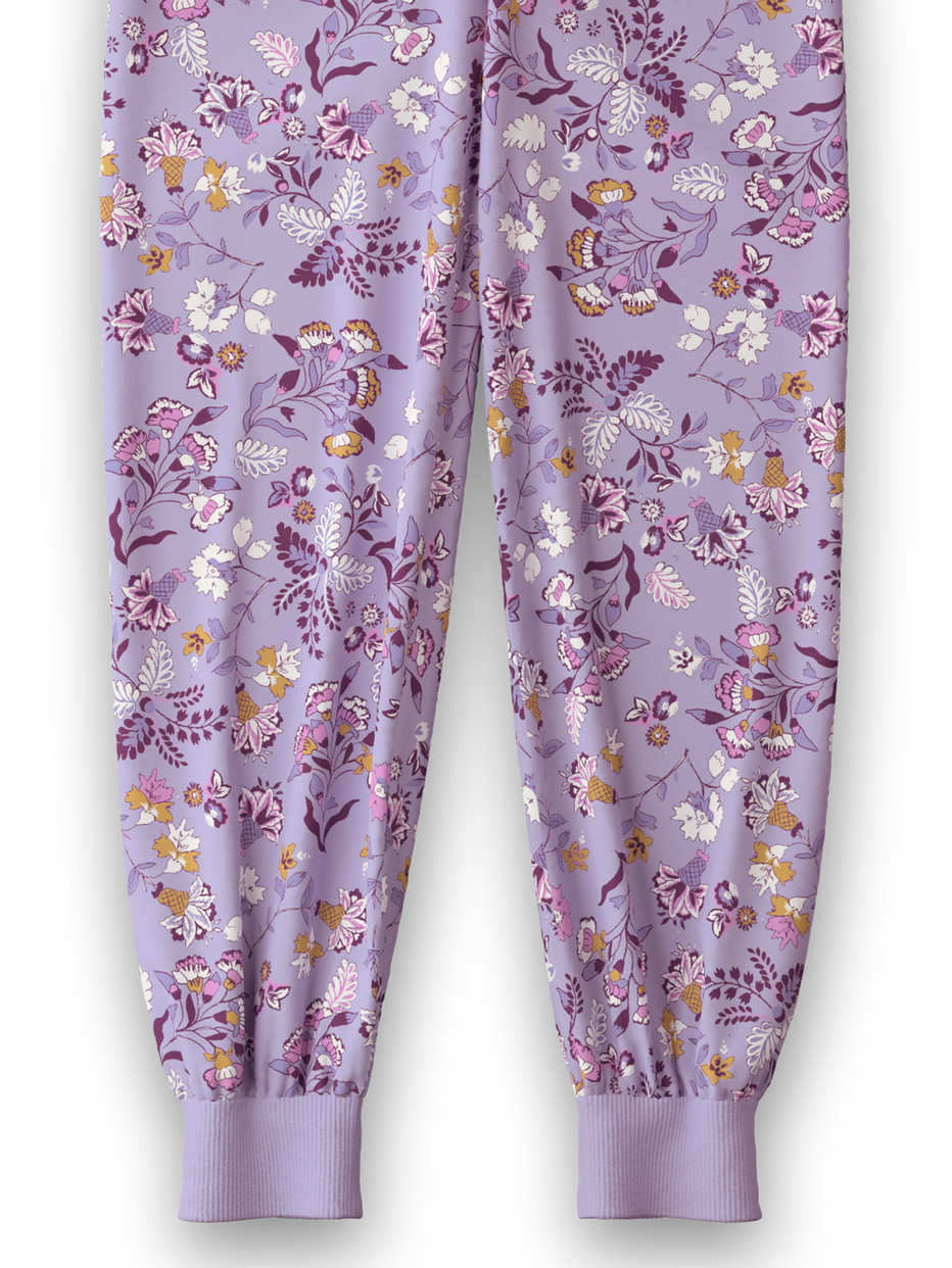 Enfant - Pyjama avec bords élastiques en 100% coton de couleur Violet, , de la série Toddlers Botanic de CALIDA, Détail