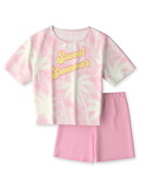 Multipack Kinder - Kurz-Pyjama aus 100% Baumwolle in Rosa, Motiv aus Serie Kids Palms von CALIDA