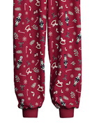 Kinder - Bündchen-Pyjama aus 100% Baumwolle in Rot, Gemustert aus Serie Family & Friends von CALIDA, Vorderansicht, Weißer Hintergrund