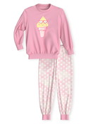 Multipack Enfant - Pyjama à poignets en 100% coton de couleur Rose, Motif, de la série Toddlers Soft Ice de CALIDA