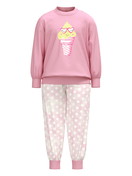 Enfant - Pyjama à poignets en 100% coton de couleur Rose, Motif, de la série Toddlers Soft Ice de CALIDA