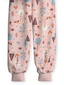 Kinder - Bündchen-Pyjama aus 100% Baumwolle in Rosa, Gemustert aus Serie Toddlers Forest von CALIDA, Vorderansicht, Weißer Hintergrund