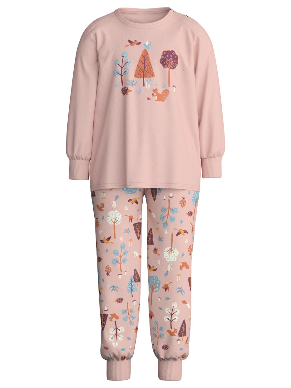 Kids - Pyjama with cuff made of 100% Cotton in Pink, Patterned, from the Toddlers Forest series by CALIDA