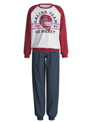 Kinder - Bündchen-Pyjama aus 100% Baumwolle in Grau,  aus Serie Kids Sports von CALIDA