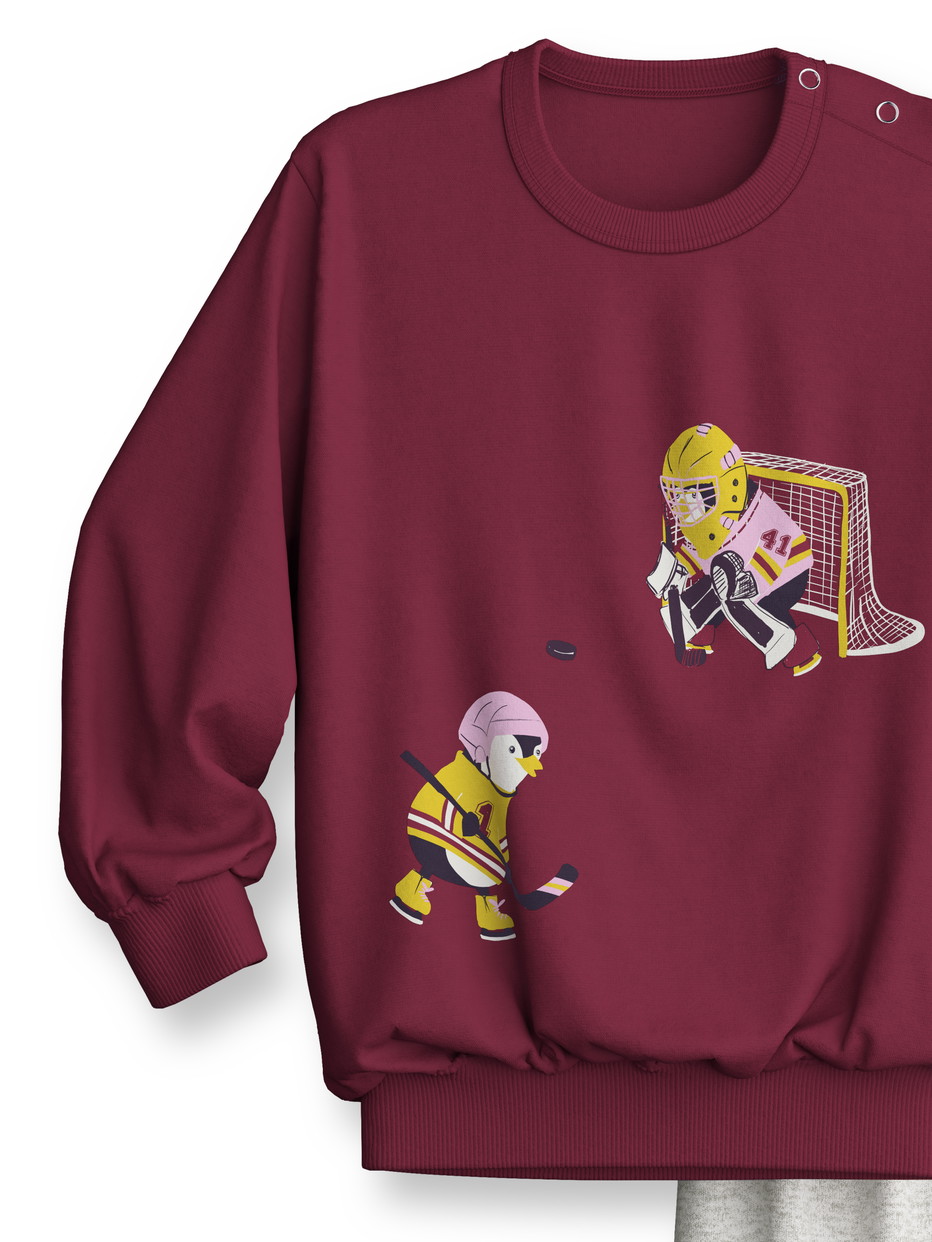 Figli - Pigiama con polsini in 100% cotone di colore Rosso, , della serie Toddlers Sports di CALIDA, Vista frontale, Sfondo bianco