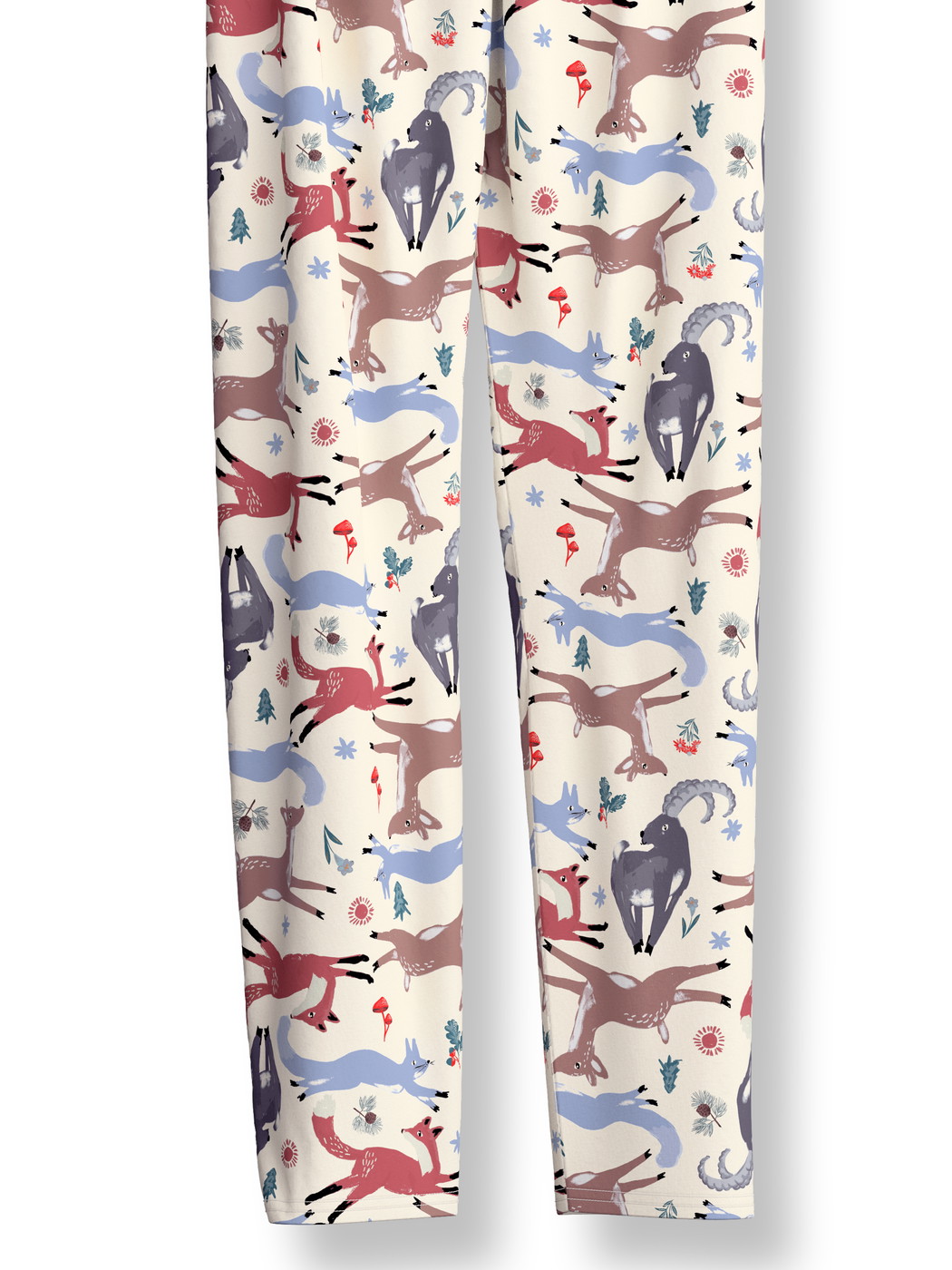 Figli - Pigiami, lunghi in 100% cotone di colore Blu, , della serie Kids Forest di CALIDA, Vista frontale, Sfondo bianco