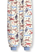 Figli - Pigiama con polsini in 100% cotone di colore Blu, , della serie Kids Forest di CALIDA, Vista frontale, Sfondo bianco