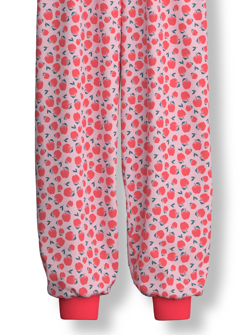 Figli - Pigiama con polsini in 100% cotone di colore Rosso, , della serie Kids Fruits di CALIDA, Vista frontale, Sfondo bianco