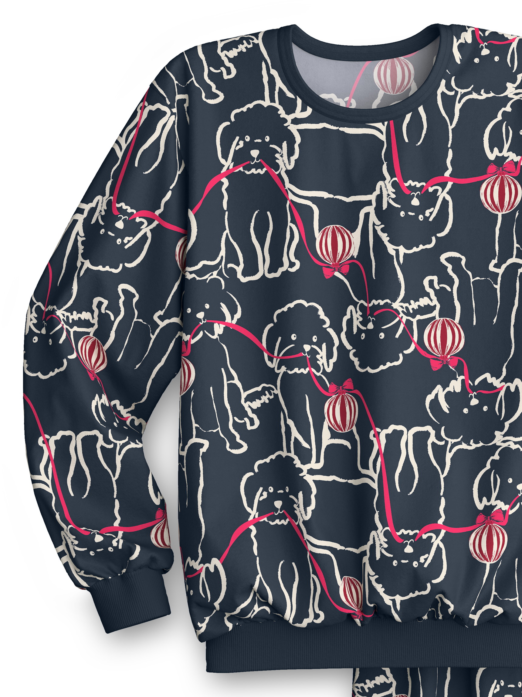 Kinder - Bündchen-Pyjama aus 100% Baumwolle in Schwarz,  aus Serie Family & Friends von CALIDA, Vorderansicht, Weißer Hintergrund