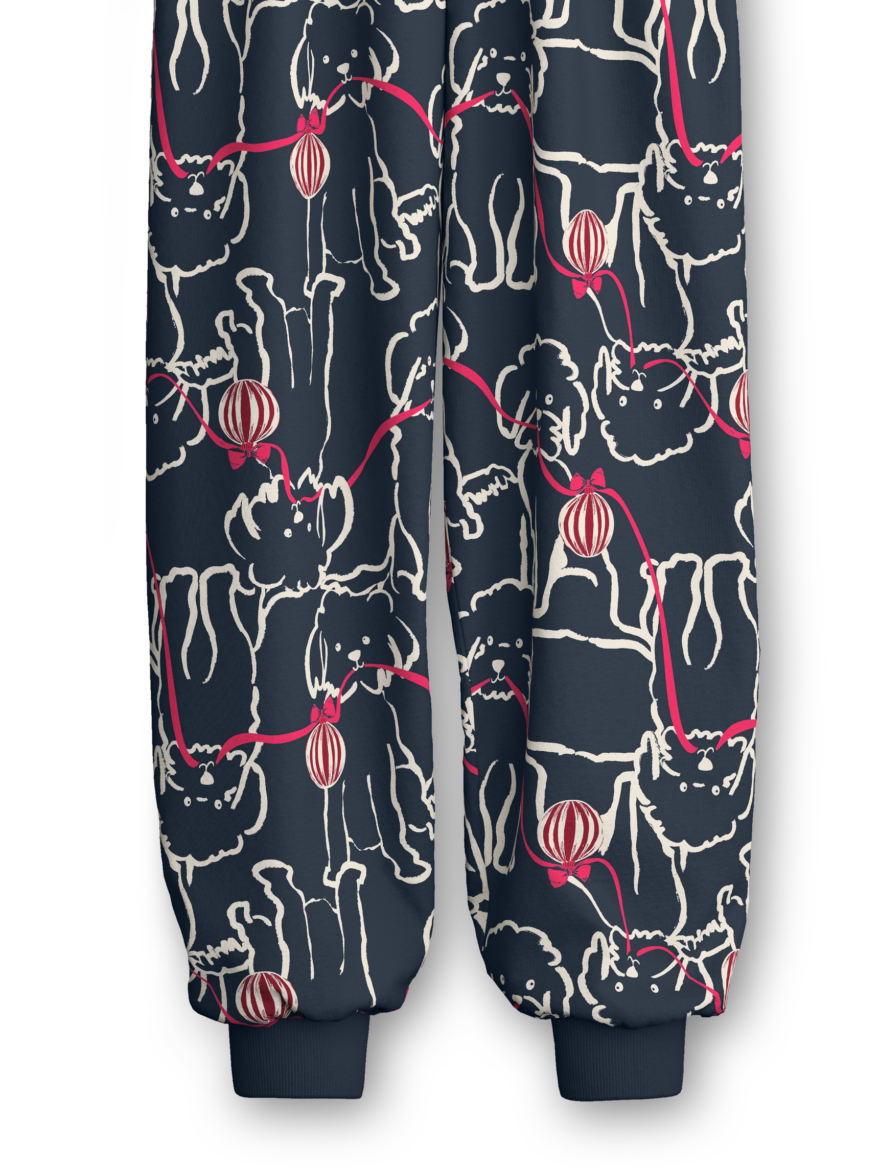 Kinder - Bündchen-Pyjama aus 100% Baumwolle in Schwarz,  aus Serie Family & Friends von CALIDA, Vorderansicht, Weißer Hintergrund