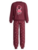 Figli - Pigiama con polsini in 100% cotone di colore Rosso, , della serie Family & Friends di CALIDA