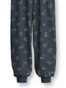 Kinder - Bündchen-Pyjama aus 100% Baumwolle in Blau, Gemustert aus Serie Family & Friends von CALIDA, Vorderansicht, Weißer Hintergrund