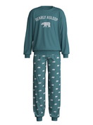 Enfant - Pyjama avec bords élastiques en 100% coton de couleur Vert, Motif, de la série Family & Friends de CALIDA