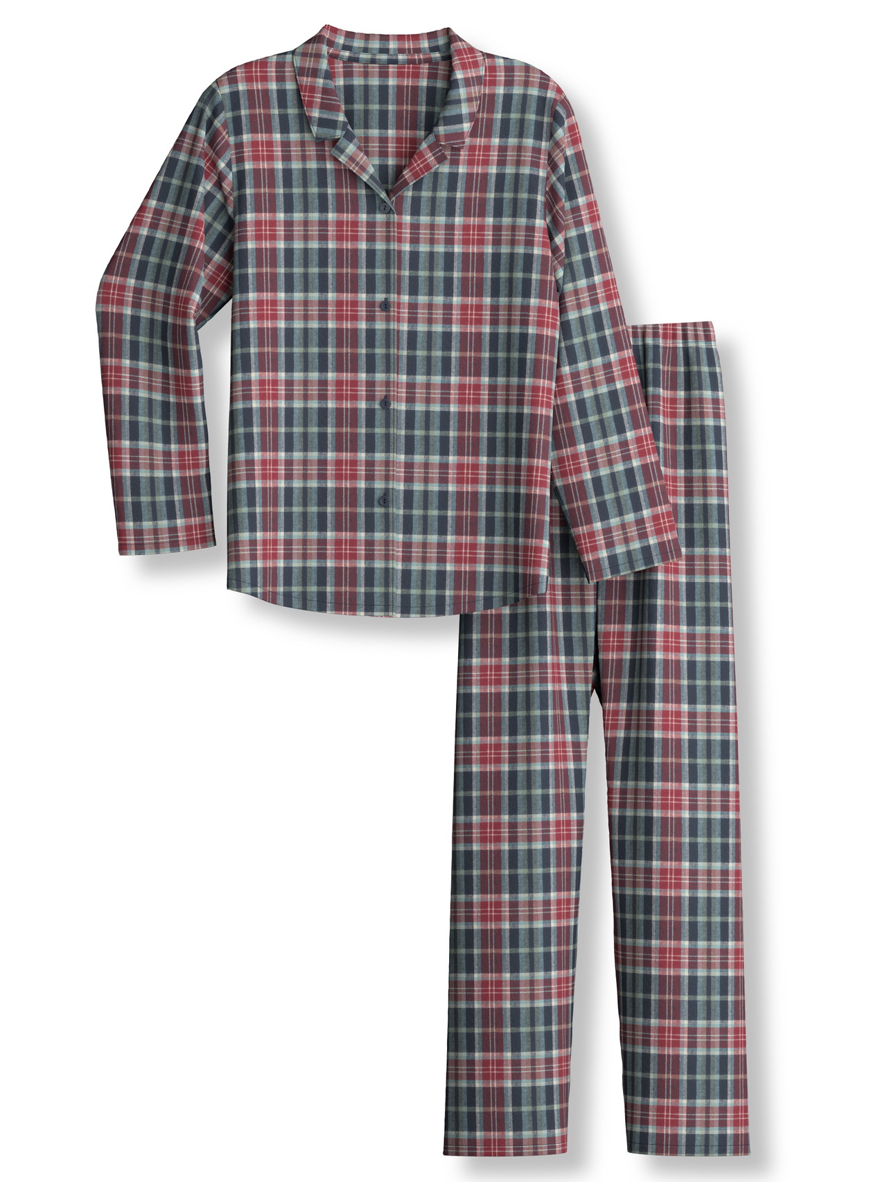 CALIDA Family & Friends Pyjama, langfür Kinder, 128, Blau, Höchste Qualität für besten Tragekomfort
