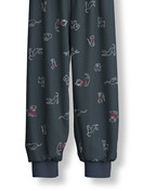 Kinder - Bündchen-Pyjama aus 100% Baumwolle in Grau,  aus Serie Family & Friends von CALIDA, Vorderansicht, Weißer Hintergrund
