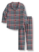 Kinder - Pyjama, lang aus 100% Baumwolle in Blau,  aus Serie Family & Friends von CALIDA, Vorderansicht, Weißer Hintergrund