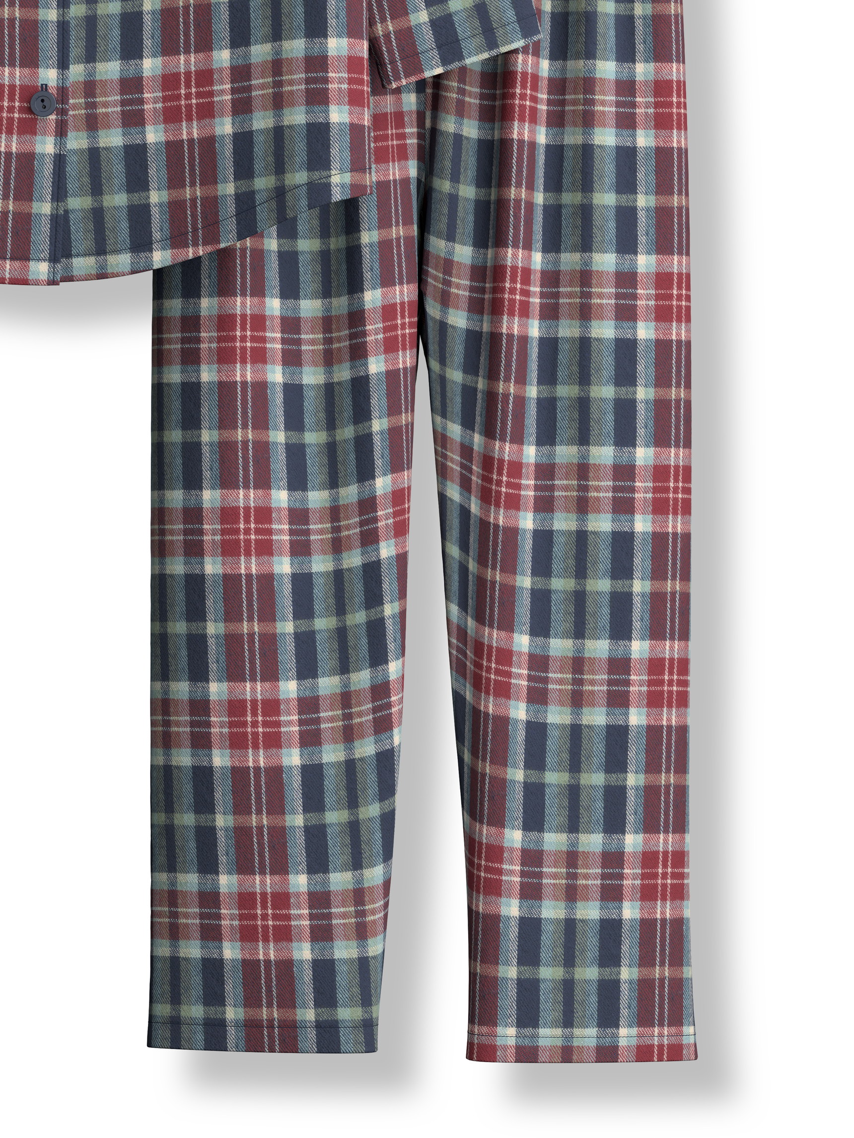 Kinder - Pyjama, lang aus 100% Baumwolle in Blau,  aus Serie Family & Friends von CALIDA, Vorderansicht, Weißer Hintergrund