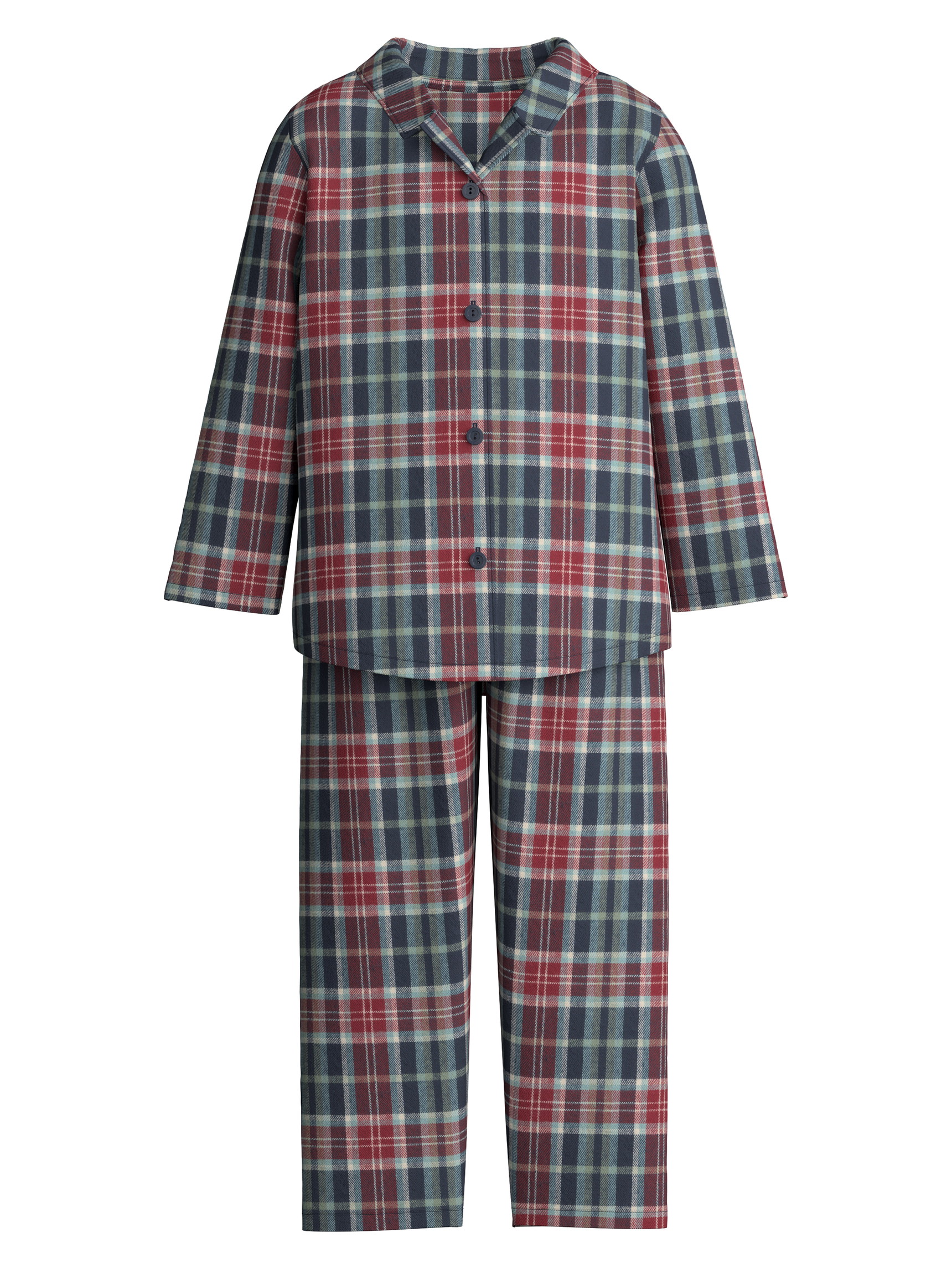 Kinder - Pyjama, lang aus 100% Baumwolle in Blau,  aus Serie Family & Friends von CALIDA