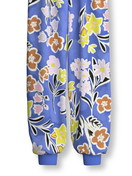 Kinder - Bündchen-Pyjama aus 100% Baumwolle in Violett,  aus Serie Kids Flowers von CALIDA, Vorderansicht, Weißer Hintergrund