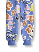 Kinder - Bündchen-Pyjama aus 100% Baumwolle in Violett,  aus Serie Toddlers Flowers von CALIDA, Vorderansicht, Weißer Hintergrund
