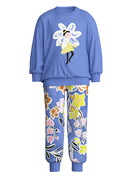 Kinder - Bündchen-Pyjama aus 100% Baumwolle in Violett,  aus Serie Toddlers Flowers von CALIDA