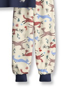 Kids - Pyjama with cuff made of 100% Cotton in Blue, Motif, from the Toddlers Outdoor series by CALIDA, Front view, White background