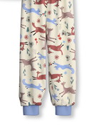 Kids - Pyjama with cuff made of 100% Cotton in Blue, , from the Toddlers Outdoor series by CALIDA, Front view, White background