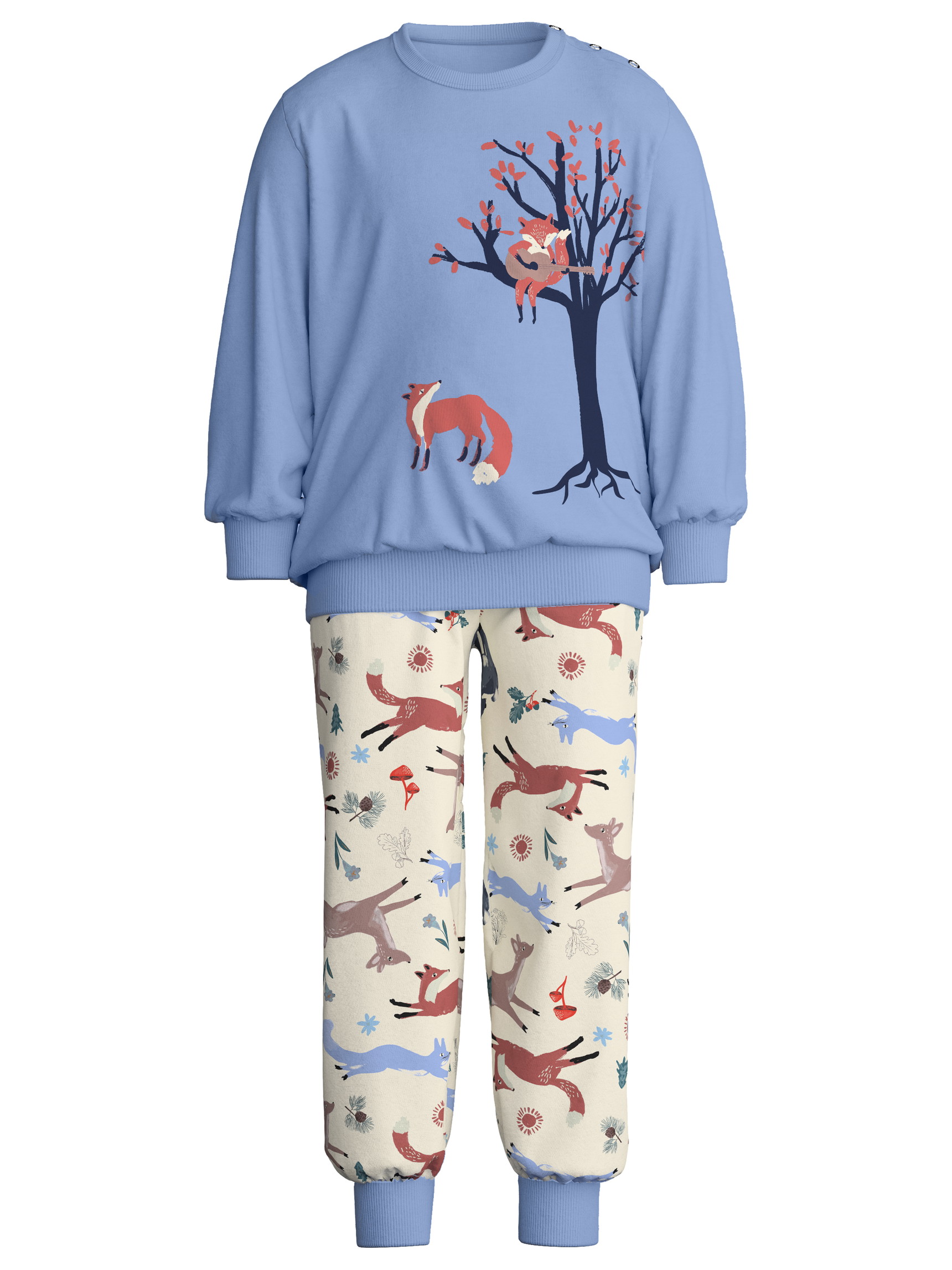 Kids - Pyjama with cuff made of 100% Cotton in Blue, , from the Toddlers Outdoor series by CALIDA