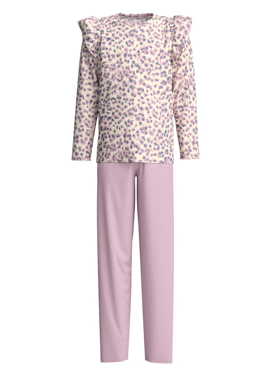 Figli - Pigiami, lunghi in 100% cotone di colore Rosa chiaro, , della serie Kids Cat di CALIDA