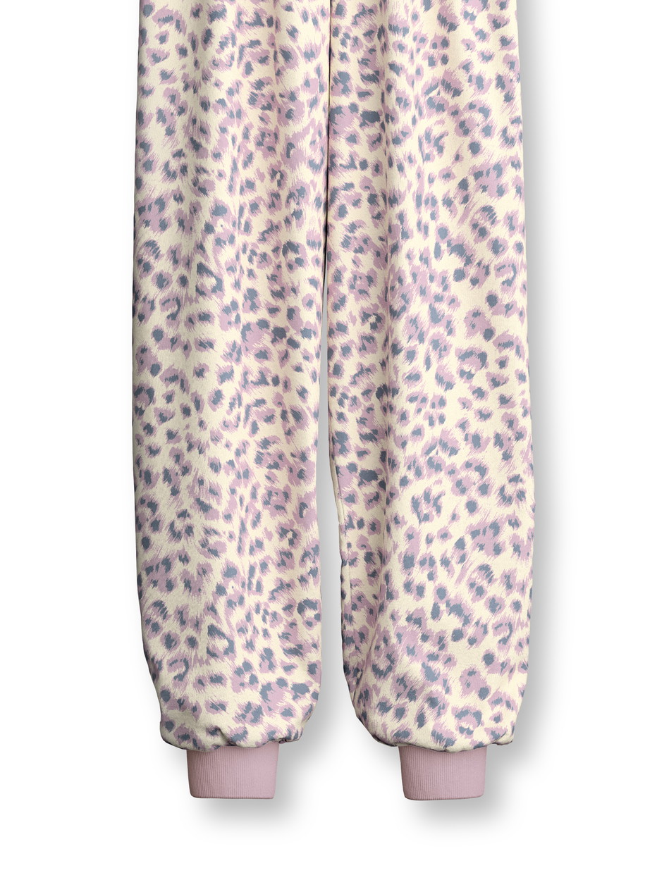Figli - Pigiama con polsini in 100% cotone di colore Rosa chiaro, , della serie Kids Cat di CALIDA, Vista frontale, Sfondo bianco