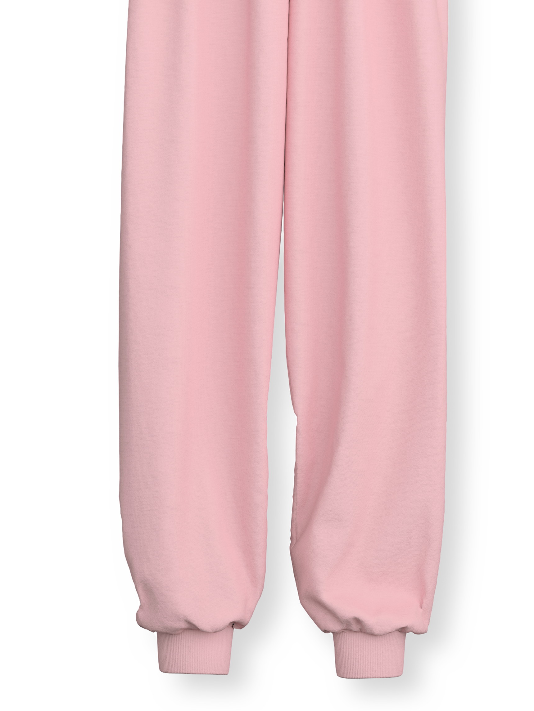 Kids - Pyjama with cuff made of 100% Cotton in Pink, Patterned, from the Kids Ski Resort series by CALIDA, Front view, White background