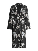 Damen - Kimono, Länge 120cm aus Modal in Schwarz, Floral aus Serie Glimmer M&M von CALIDA