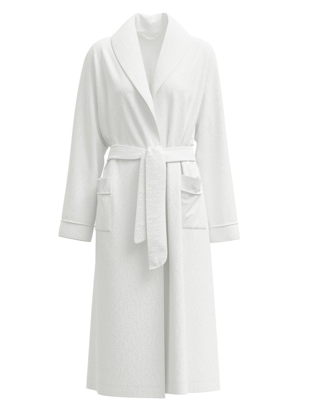 Femme - Peignoir en Coton de couleur Blanc, Unicolore, de la série Cosy Shower de CALIDA