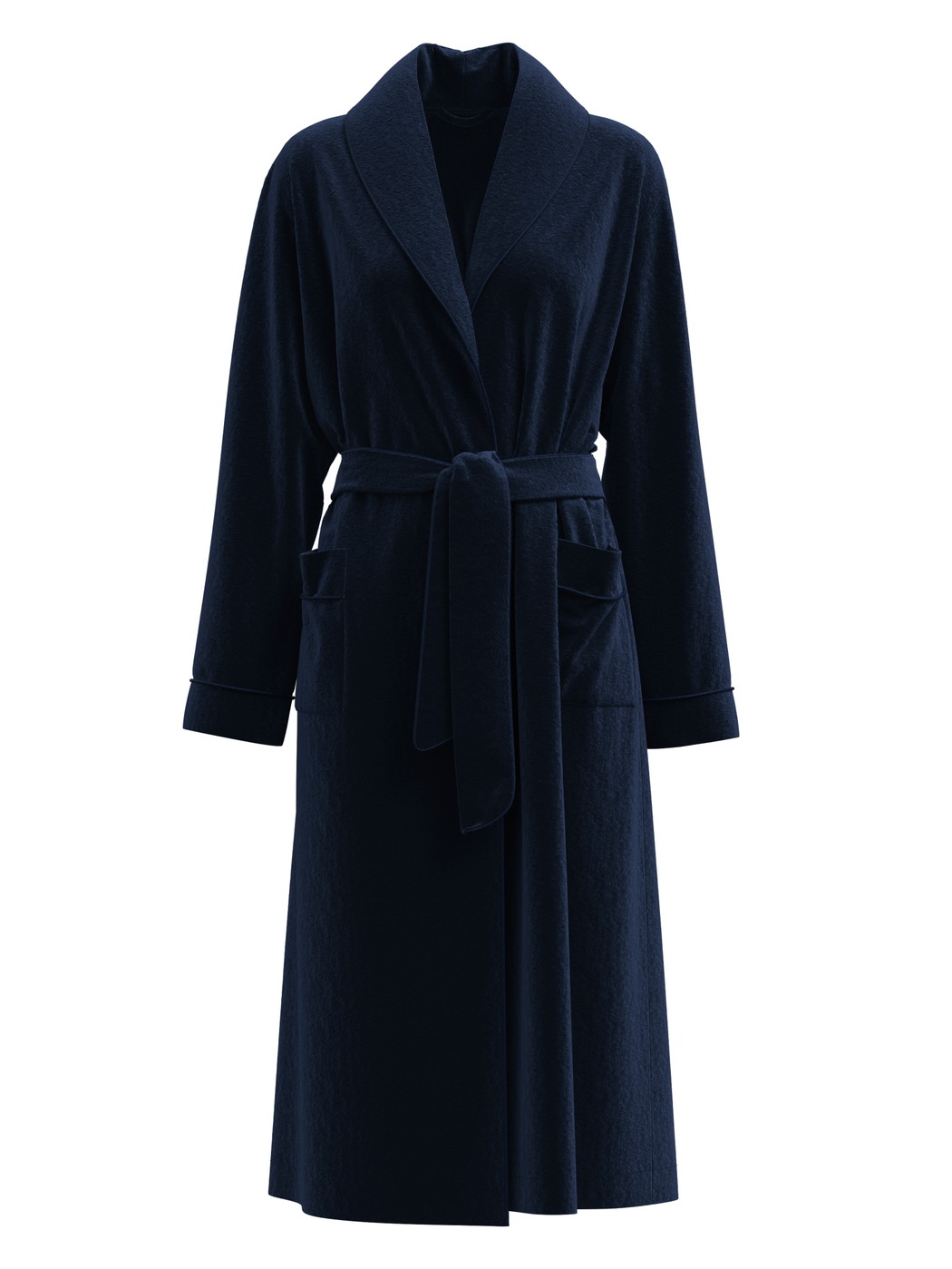 Femme - Peignoir en Coton de couleur Bleu, Unicolore, de la série Cosy Shower de CALIDA