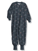 Kinder - Jumpsuit aus 100% Baumwolle in Grau,  aus Serie Family & Friends von CALIDA, Vorderansicht, Weißer Hintergrund
