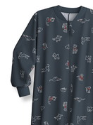 Kinder - Jumpsuit aus 100% Baumwolle in Grau,  aus Serie Family & Friends von CALIDA, Vorderansicht, Weißer Hintergrund