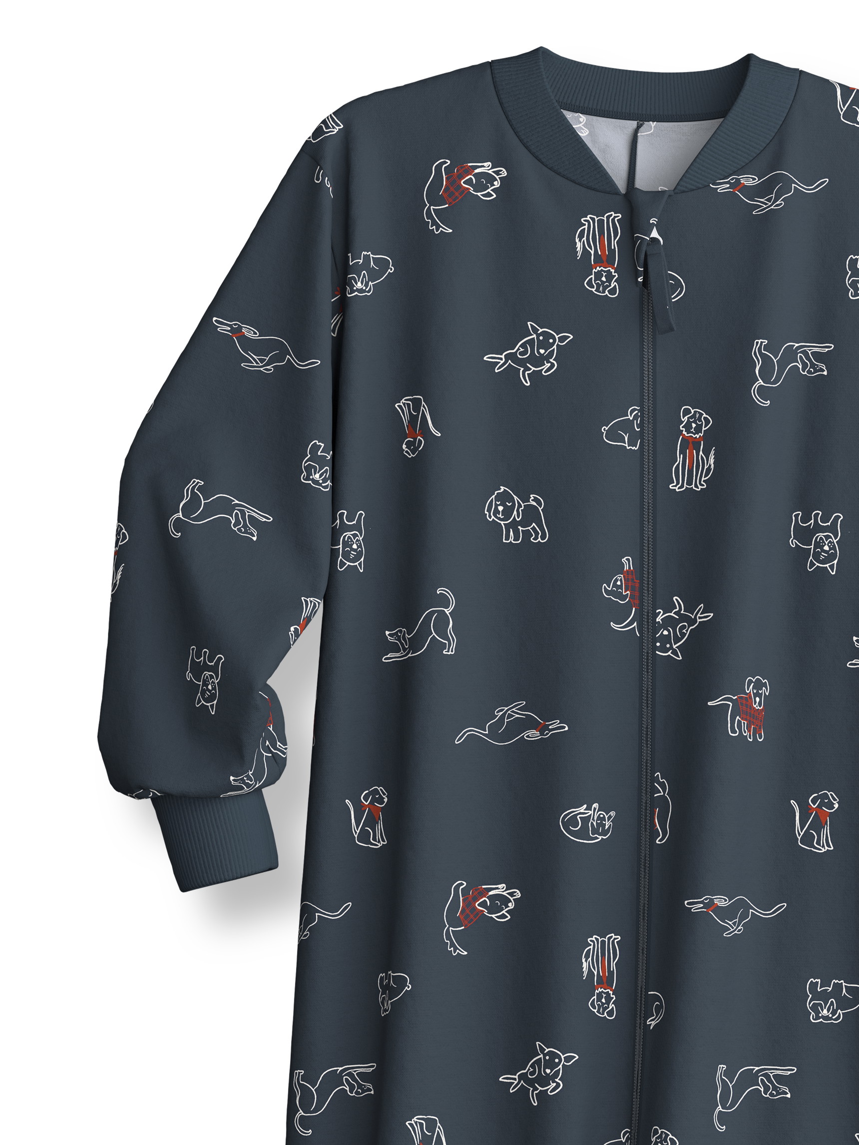 Kinder - Jumpsuit aus 100% Baumwolle in Grau,  aus Serie Family & Friends von CALIDA, Vorderansicht, Weißer Hintergrund