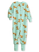 Kinder - Jumpsuit aus 100% Baumwolle in Grün, Gemustert aus Serie Toddlers Animals von CALIDA, Vorderansicht, Weißer Hintergrund