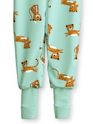 Kinder - Jumpsuit aus 100% Baumwolle in Grün, Gemustert aus Serie Toddlers Animals von CALIDA, Vorderansicht, Weißer Hintergrund