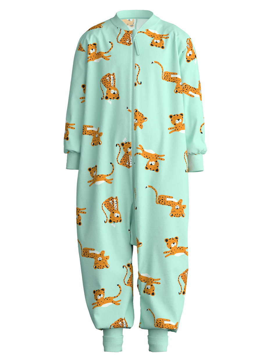 Kinder - Jumpsuit aus 100% Baumwolle in Grün, Gemustert aus Serie Toddlers Animals von CALIDA