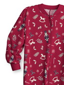 Kids - Jumpsuit made of 100% Cotton in Red, Patterned, from the Family & Friends series by CALIDA, Front view, White background