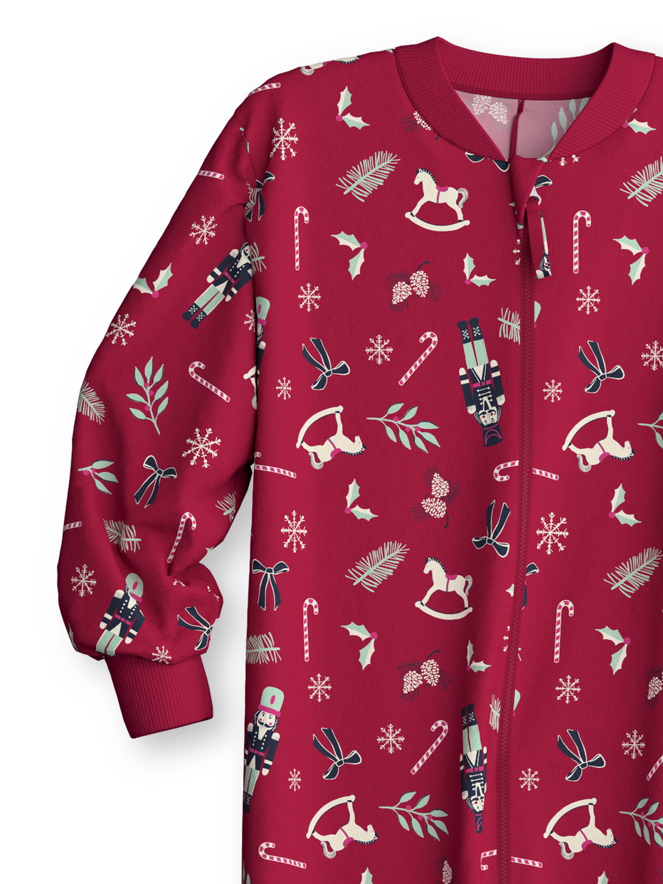 Figli - Tuta in 100% cotone di colore Rosso, Modello, della serie Family & Friends di CALIDA, Vista frontale, Sfondo bianco