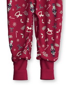 Kids - Jumpsuit made of 100% Cotton in Red, Patterned, from the Family & Friends series by CALIDA, Front view, White background