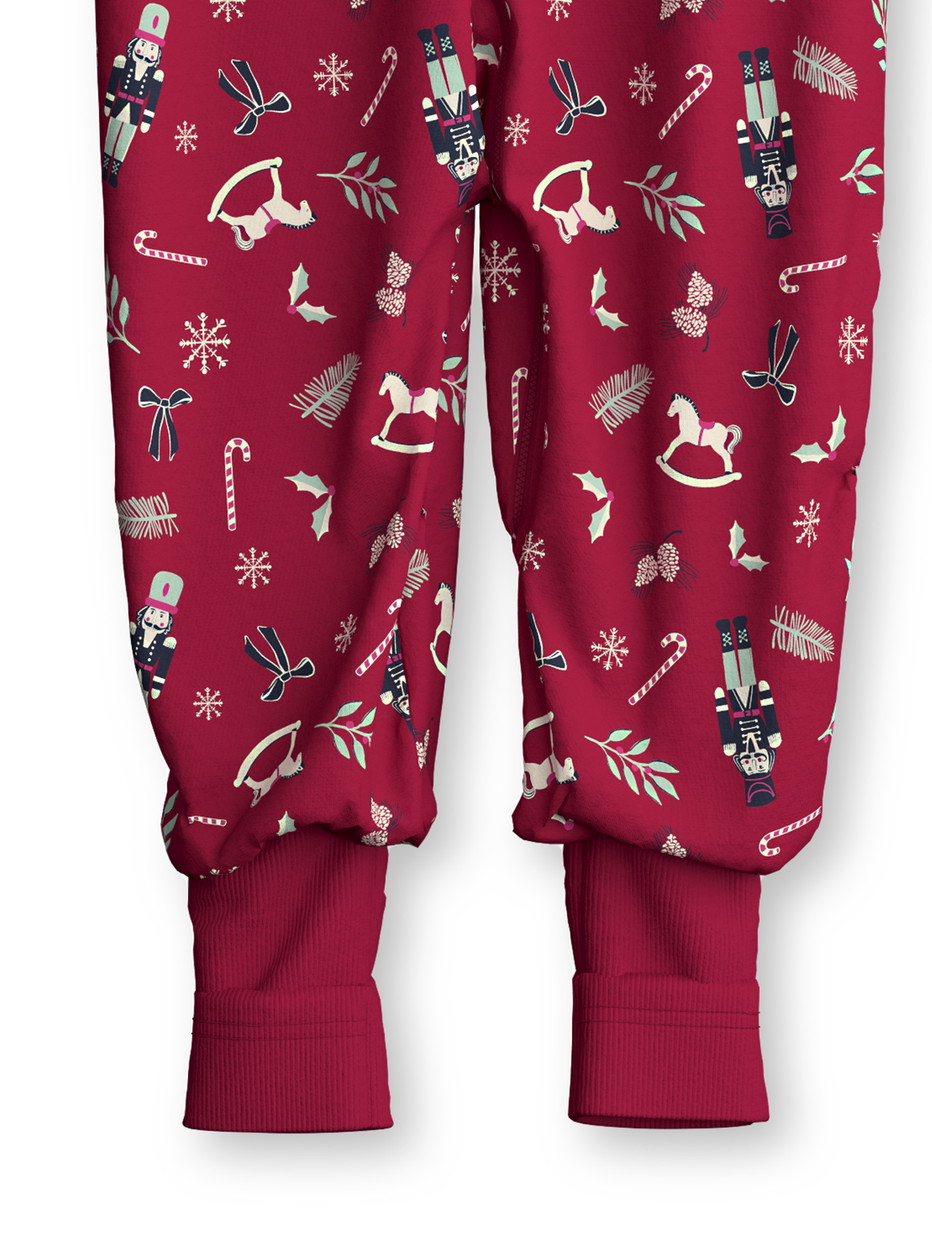 Figli - Tuta in 100% cotone di colore Rosso, Modello, della serie Family & Friends di CALIDA, Vista frontale, Sfondo bianco