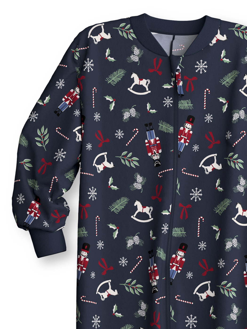 Kids - Jumpsuit made of 100% Cotton in Blue, Patterned, from the Family & Friends series by CALIDA, Front view, White background