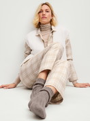 Women model is wearing  made of Wool in Brown,  from the Alpine M&M series by CALIDA, Additional Image