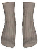 Damen - Stricksocken aus Wolle in Braun,  aus Serie Alpine M&M von CALIDA